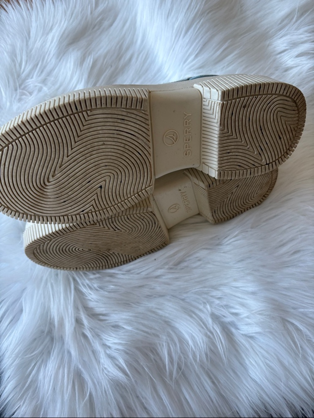 Sperry Light Blue Leather Slip-On Boat Shoes - Picture 4 of 5